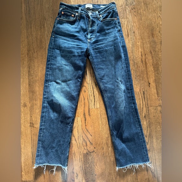 Citizens of Humanity Florence Wide Leg Straight Jeans Size 26 - Picture 4 of 13